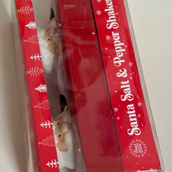 Tinsel and Elves Santa Salt and Pepper Shaker Set - Like New, Never Used - Picture 11 of 11